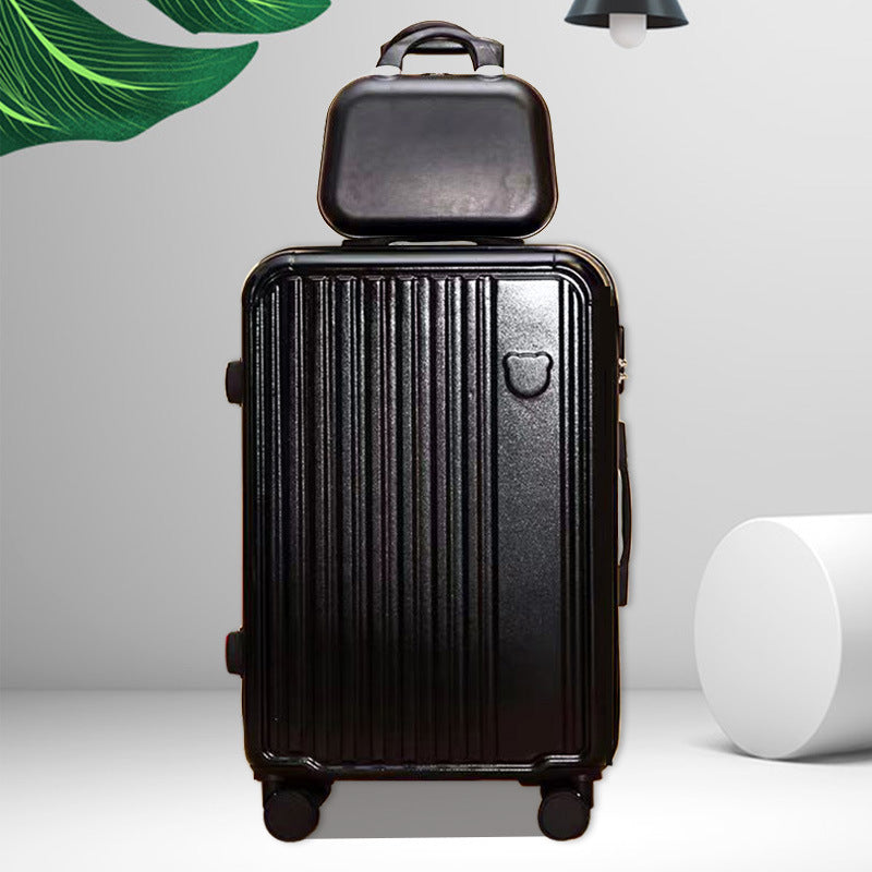Dual-Compartment Rolling Travel Suitcase Brehn