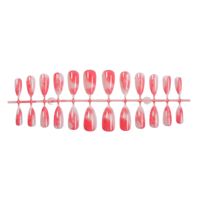 Kunstnagelset mit marmoriertem Design Brehn