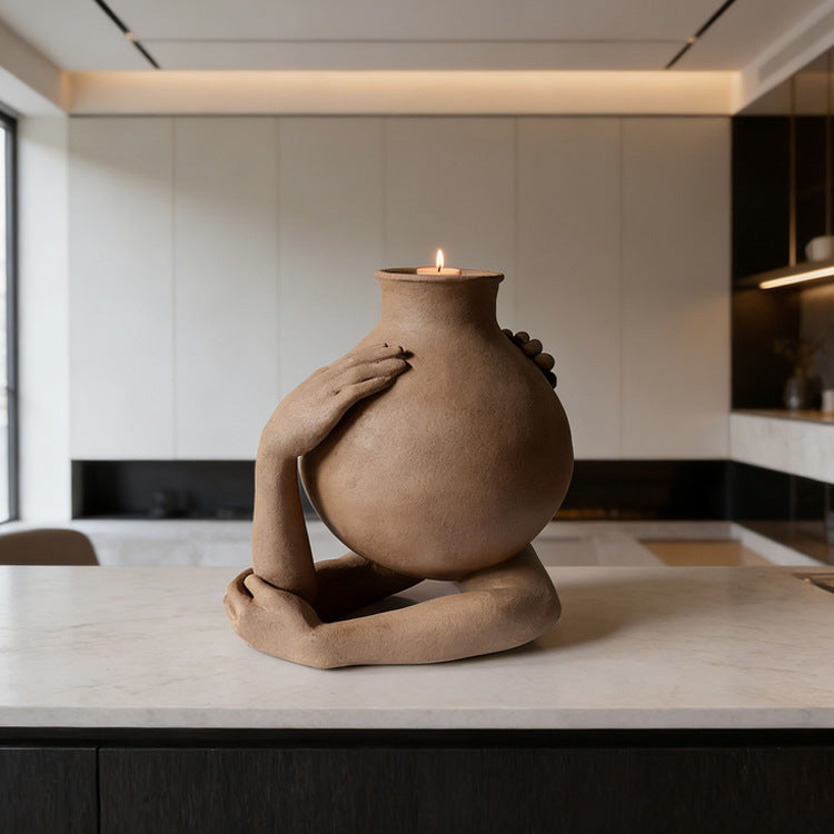 Künstlerische Hände-Umarmende Dekorative Vase