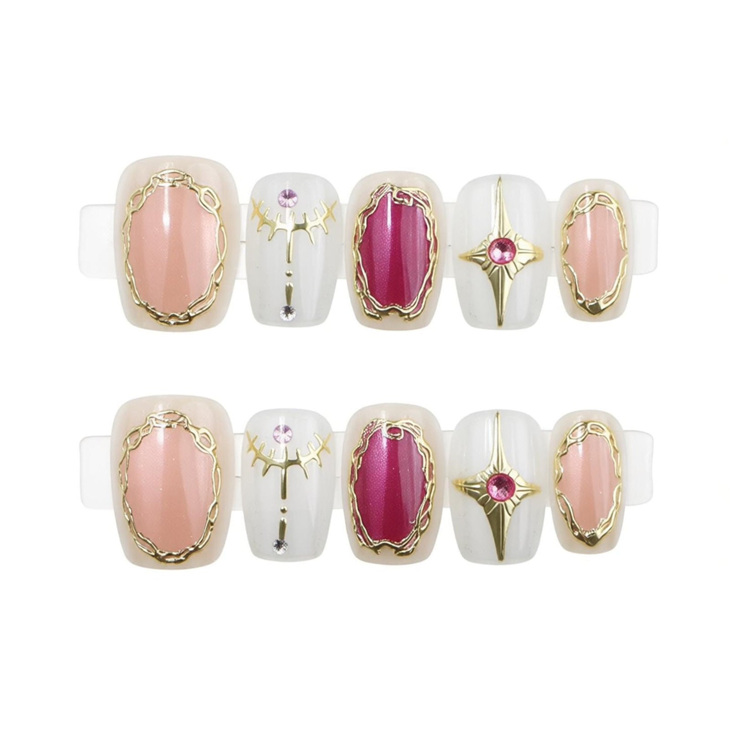 Luxus Press-On Nagelkunst Brehn