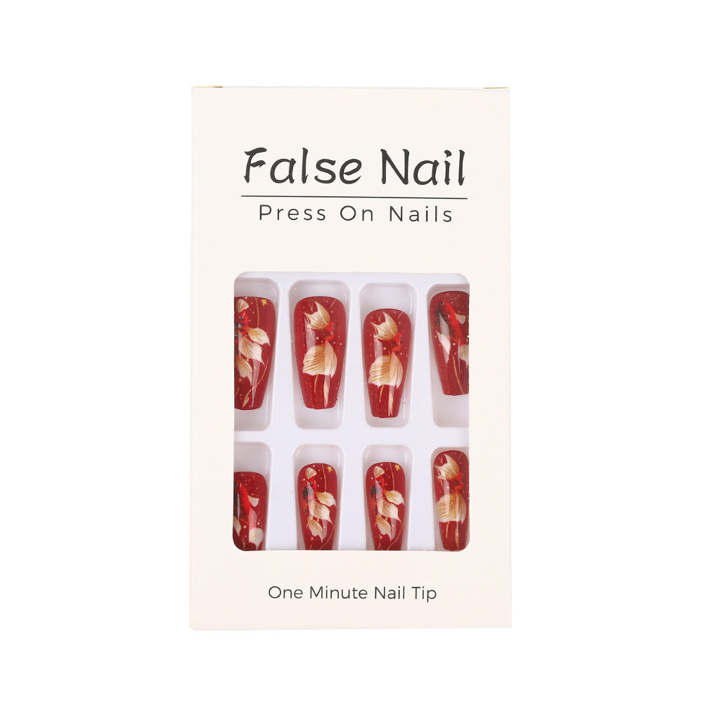 Kunst-Nageltips mit floralen Akzenten Brehn