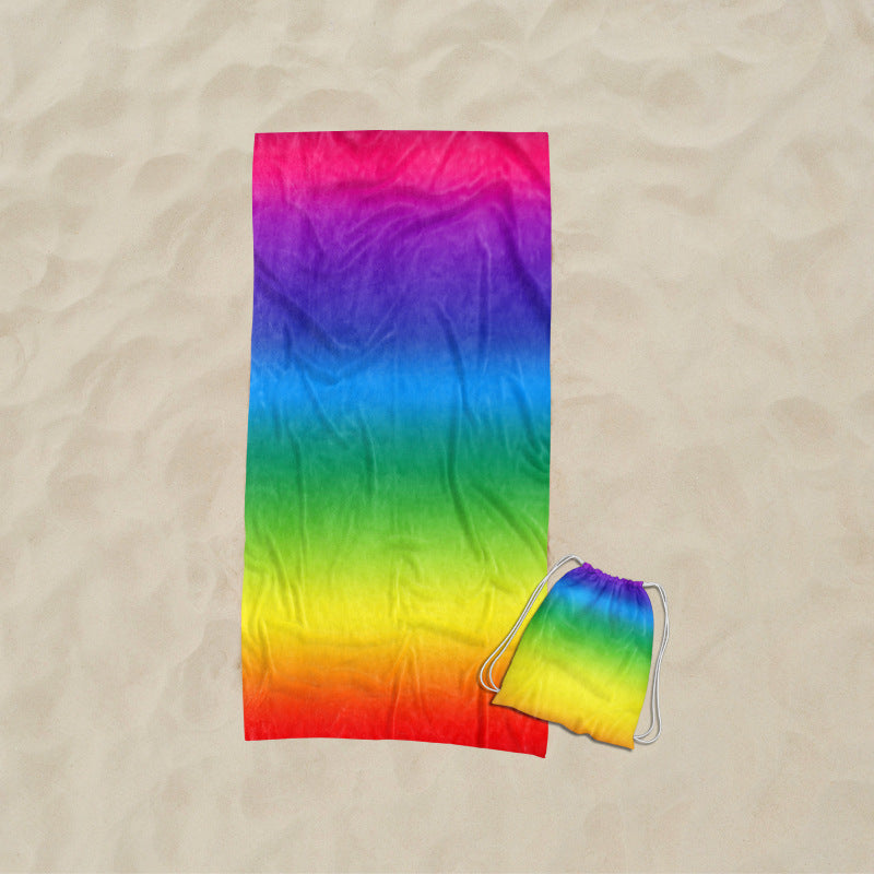 Strandtuch mit kunstvollem Wellendesign Brehn
