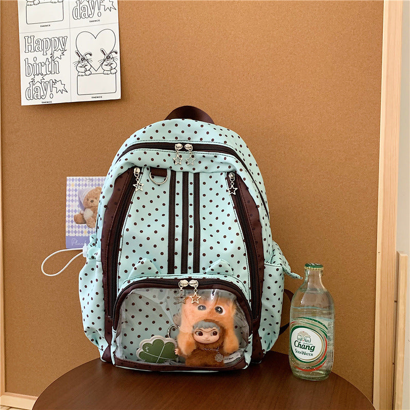 Süßer gepunkteter Mehrfach-Taschen Rucksack