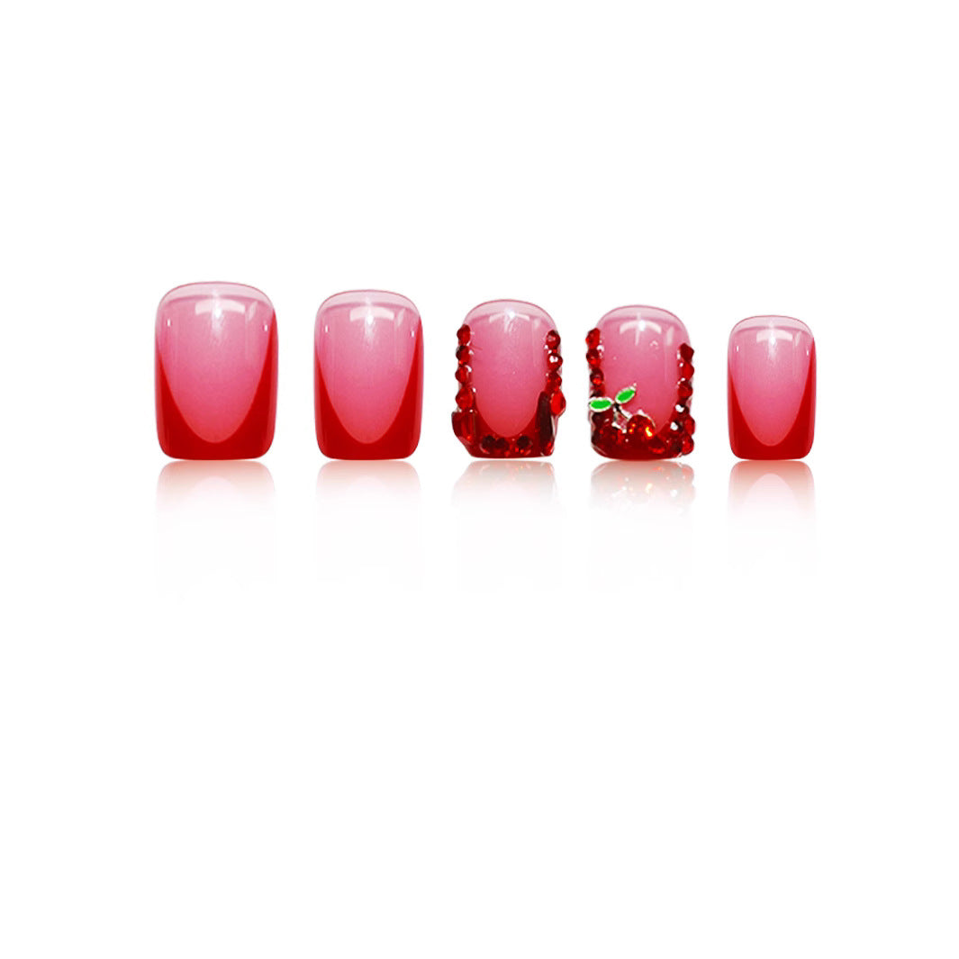 Künstlerische mit Strass verzierte Nagelveredelungen Brehn