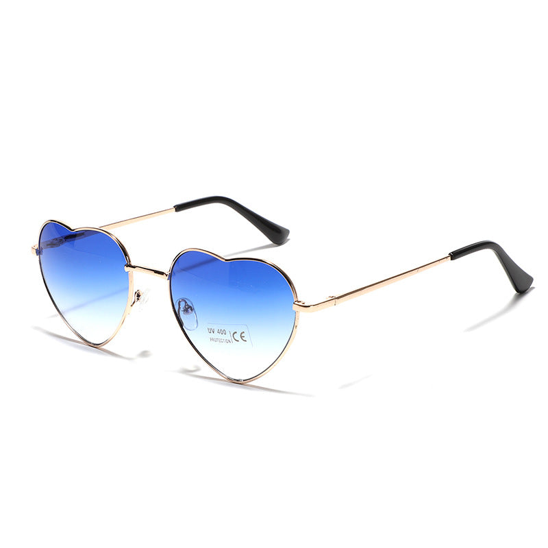 Damen Herzförmige Sonnenbrille mit UV-Schutz und filigranem Rahmen Brehn