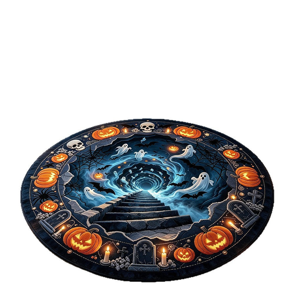 Halloween-Themed runder Bereichsteppich Brehn
