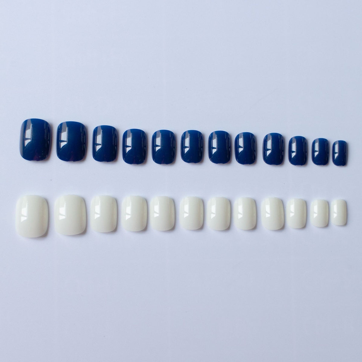 Elegantes Dual-Color-Nageldesign-Set