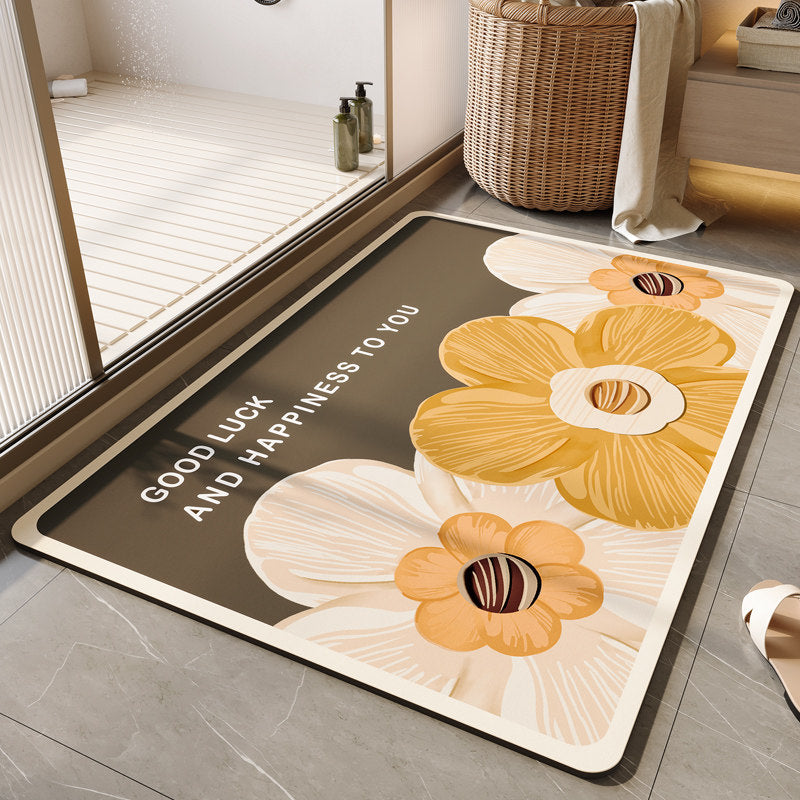 Dekorative florale Badematte Brehn