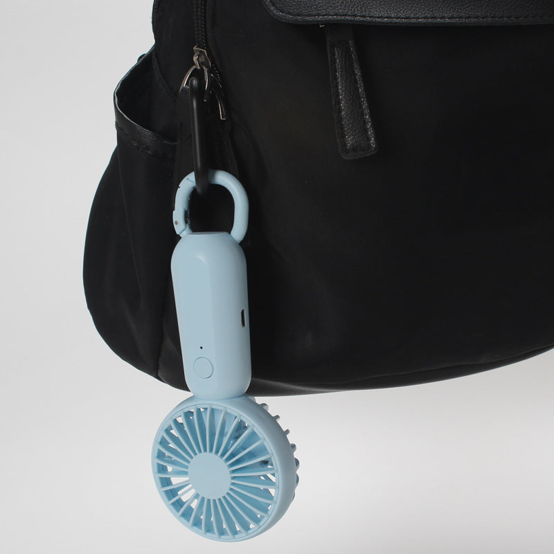 Damen nan kompakter tragbarer Handventilator mit wiederaufladbarem Akku und Trageschlaufe Brehn
