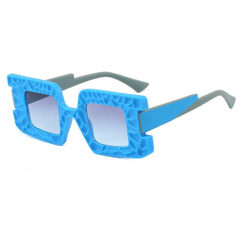 Damen auffällige Sonnenbrille mit strukturiertem Rahmen Brehn