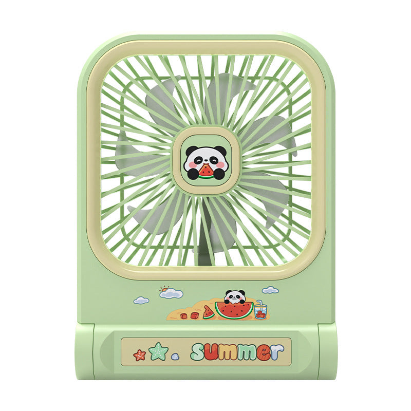 Damen tragbarer Mini-Tischventilator im Pandadesign Brehn
