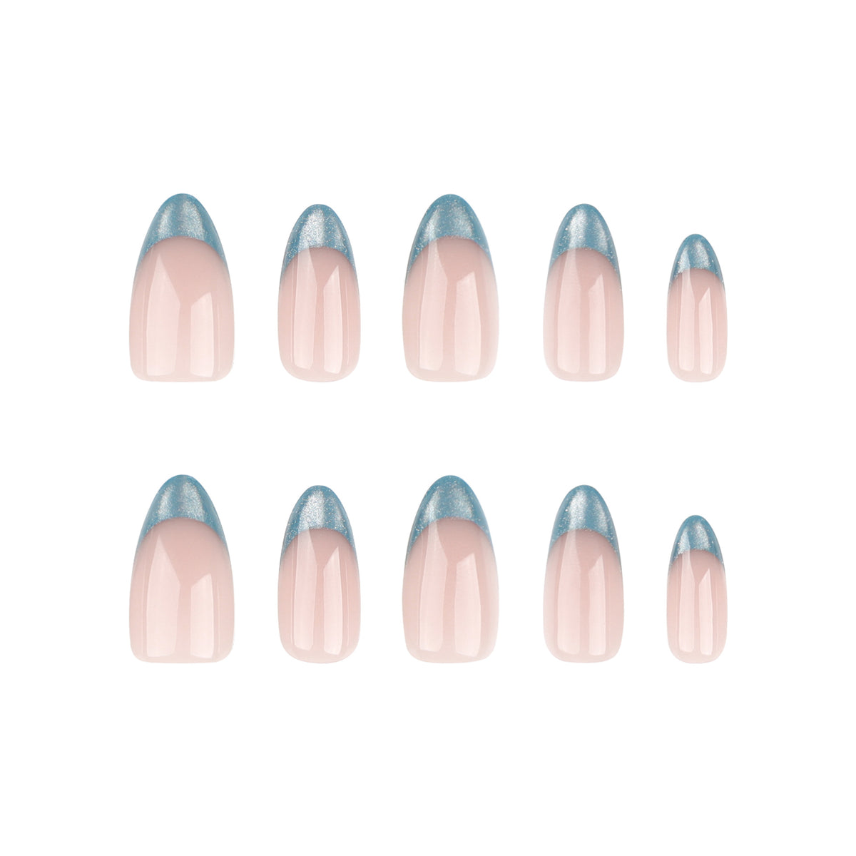 Kunstvolle Nagelkunst mit Glitzer und Ombre-Effekt Brehn