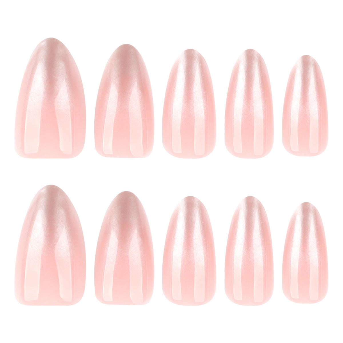 Exquisite Nagelverlängerungen mit elegantem Farbverlauf und glänzenden Spitzen Brehn