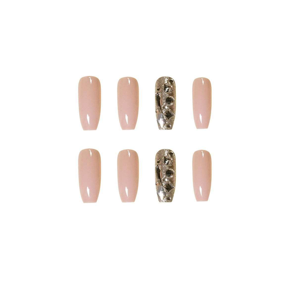 Kunstvolle Nailart mit Glitzerakzenten Brehn