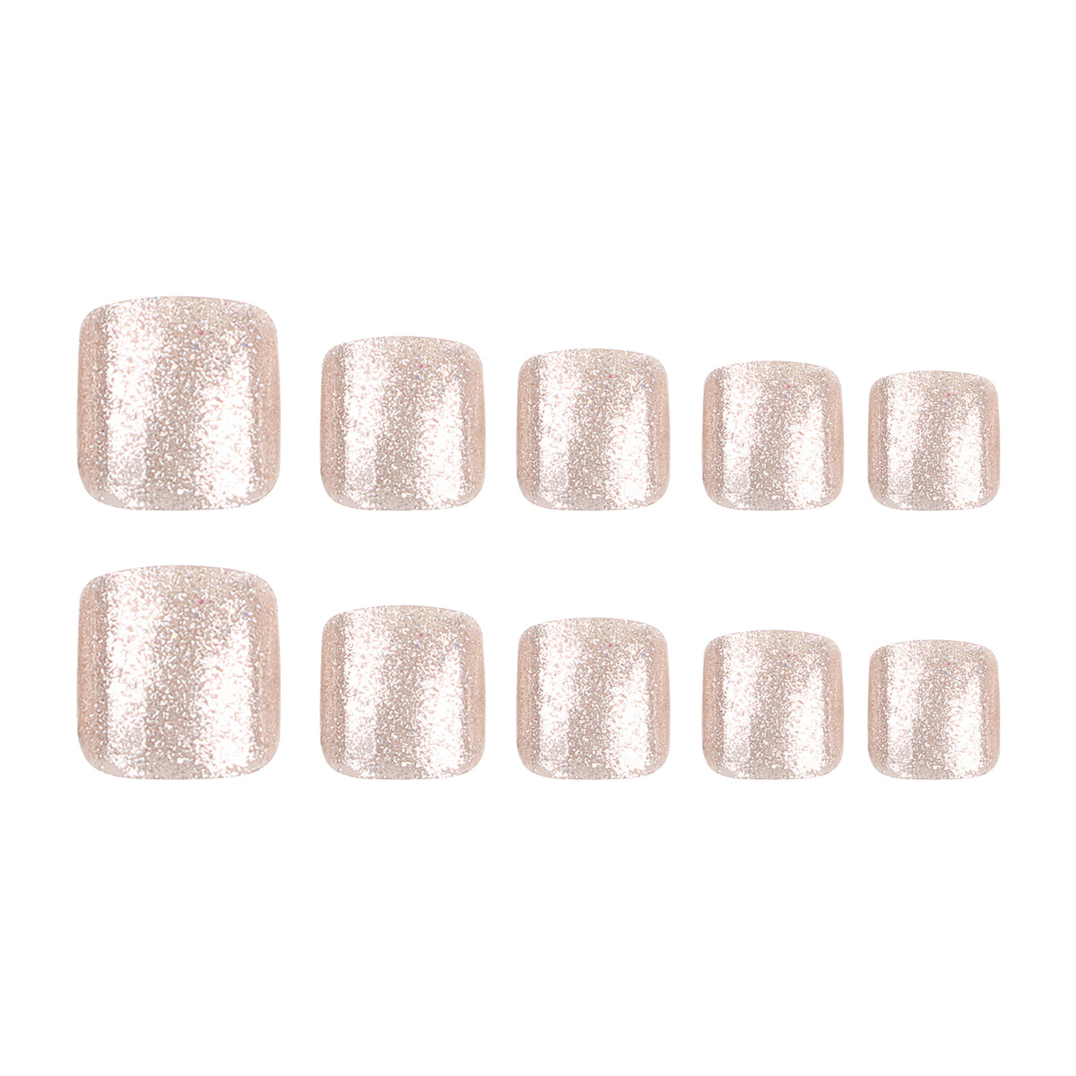 Glamouröse Fußnagelkunst mit funkelnden Glitzerakzenten Brehn