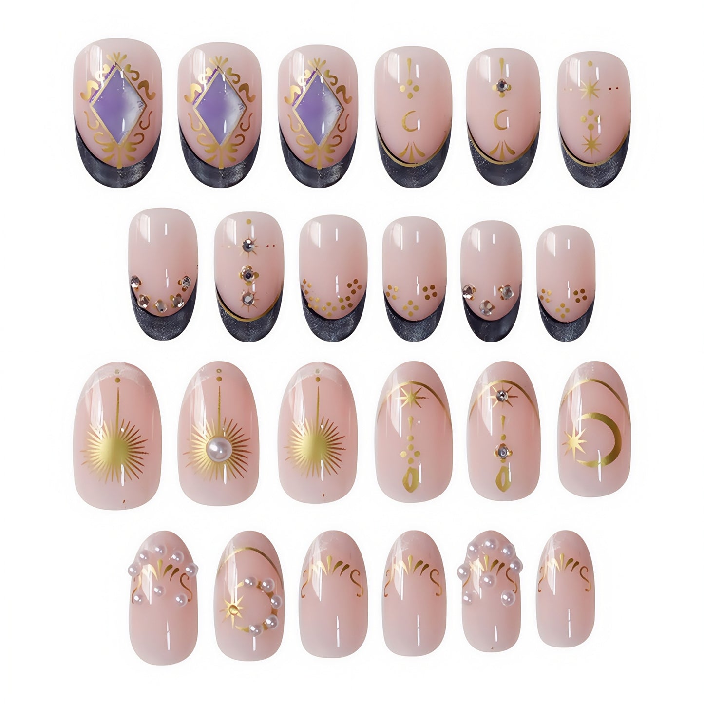 Himmlisch inspirierte dekorative Nagelkunst Brehn