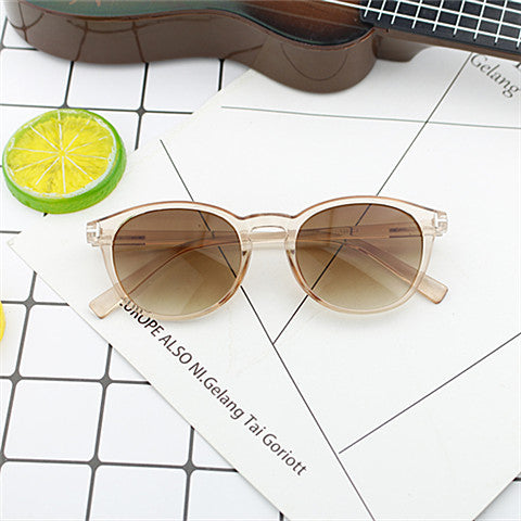 Damen modische runde Sonnenbrille mit elegantem Kunststoffrahmen Brehn