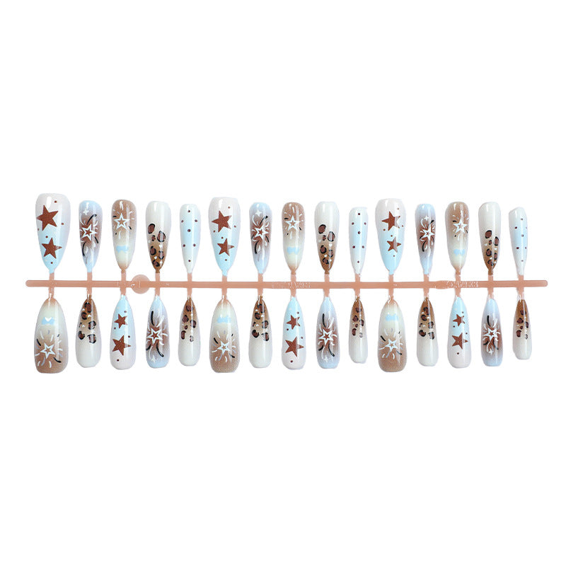 Künstlerisches Stiletto Press-On Nageldesign