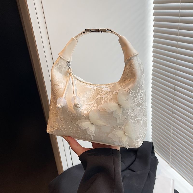 Blumenverzierte Hobo-Tasche Brehn