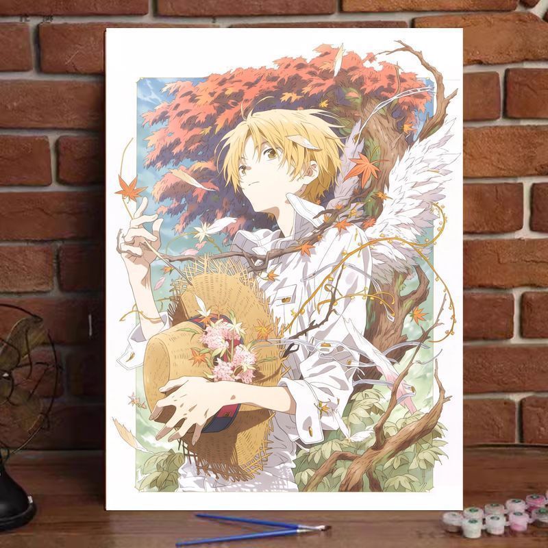 Anime-inspirierte illustrierte Wandkunst Brehn