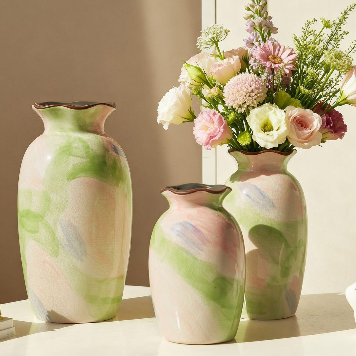 Künstlerische Keramik-Blumenvase