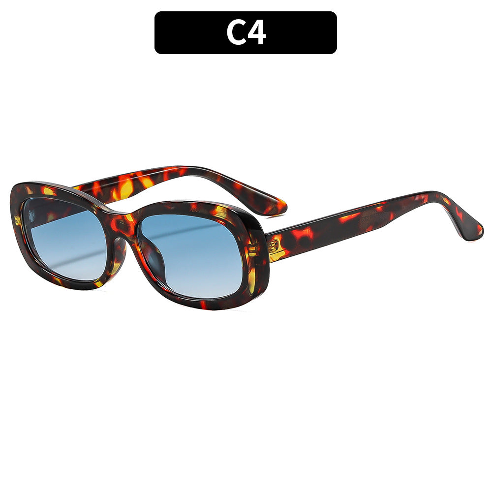 Vintage-inspirierte stilvolle rechteckige Sonnenbrille