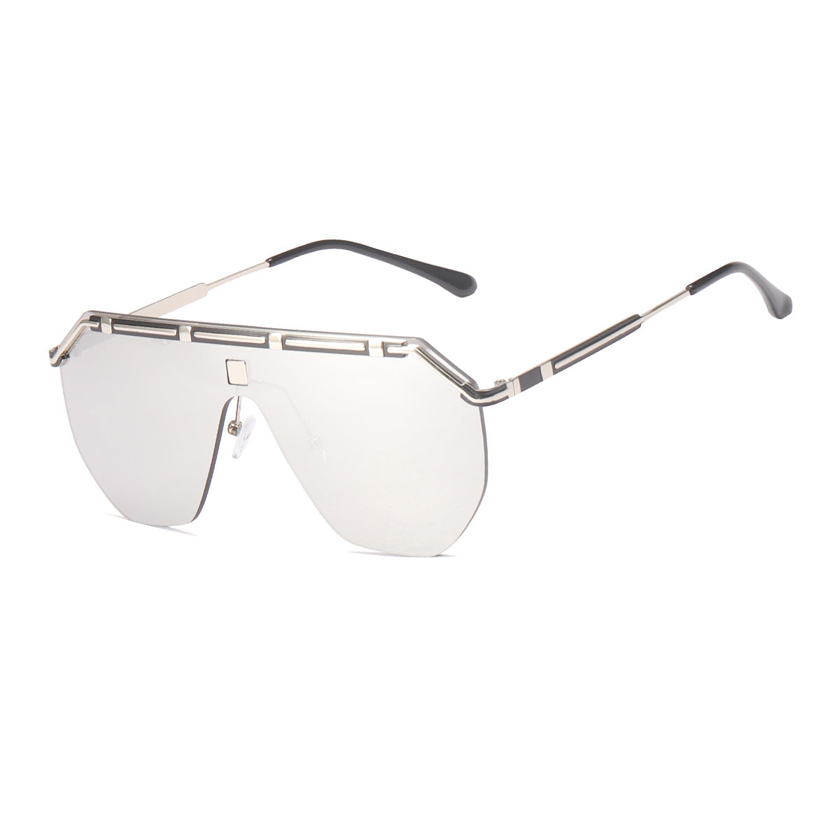 Damen geometrische Oversized-Sonnenbrille Brehn