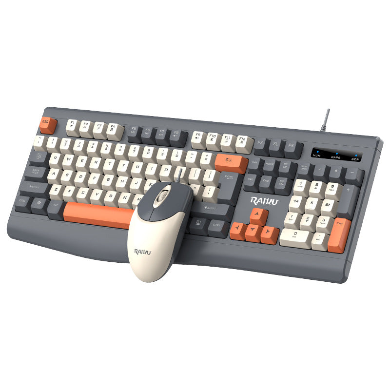 Verdrahtetes ergonomisches mechanisches Tastatur- und Mausset Brehn