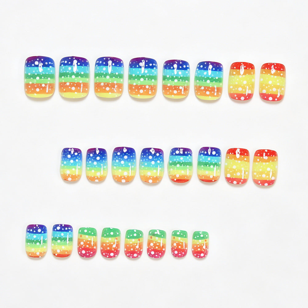 Ombre Punktmuster Nagelkunst Set Brehn