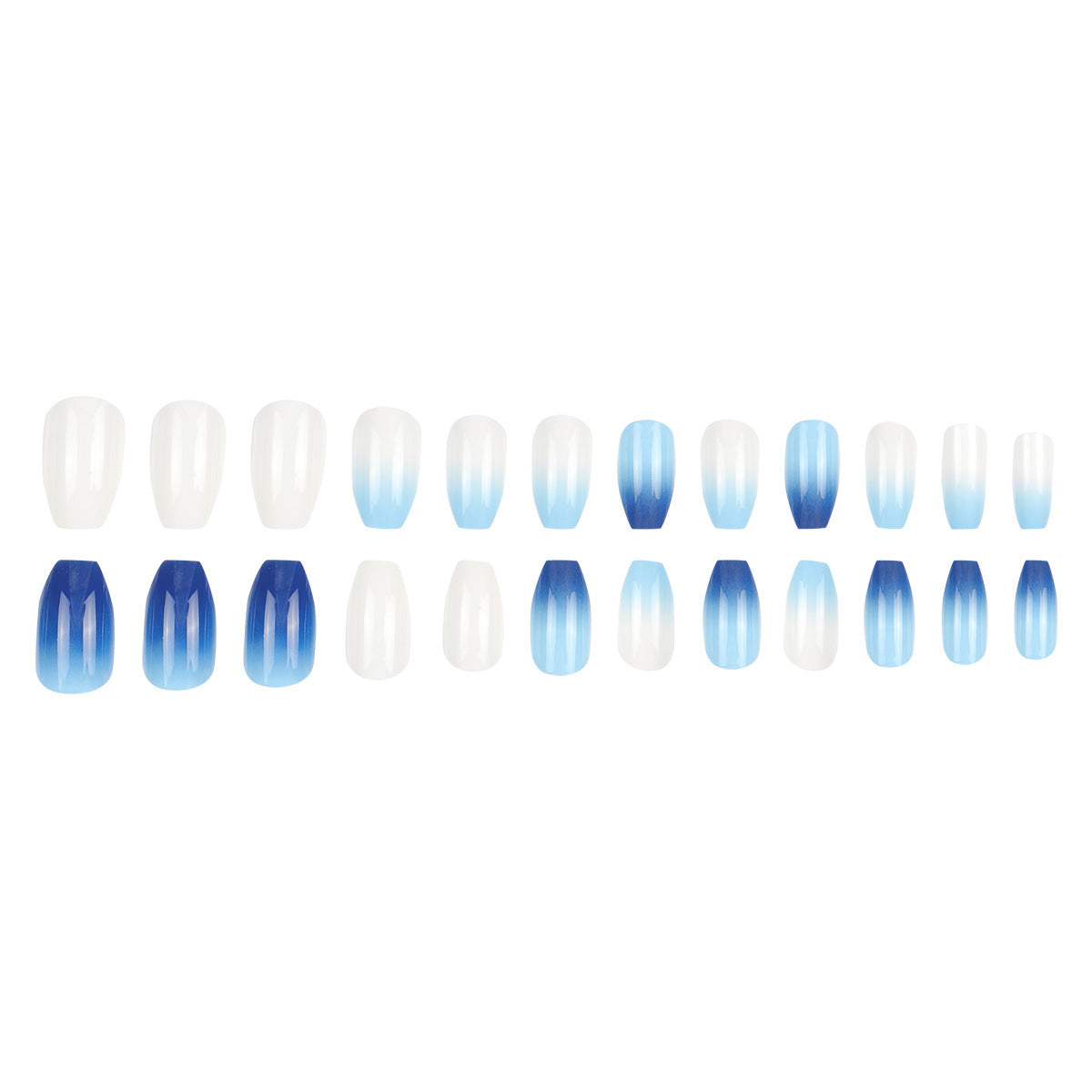 Ombre Press-On Nagelkunst Set Brehn