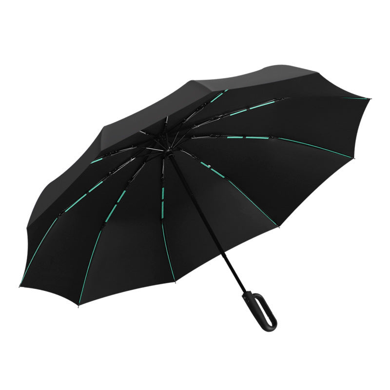 Damen Falt-Regenschirm mit innovativem Griffdesign Brehn