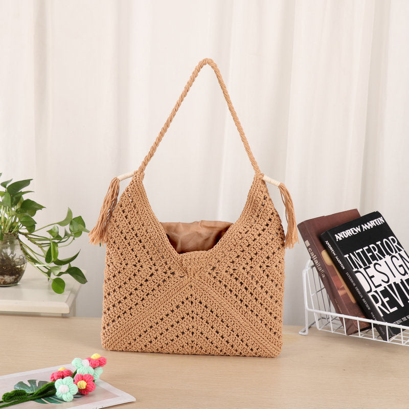 Handgefertigte Makramee-Shopper-Tasche Brehn