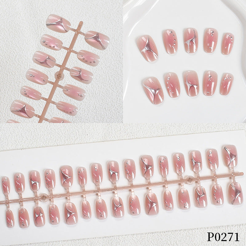 Elegante Künstlerische Press-On Nagelspitzen Brehn