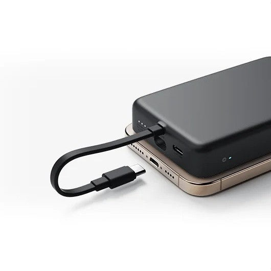 Magnetische drahtlose Powerbank mit magnetischer Ausrichtung und USB-C-Durchgang Brehn