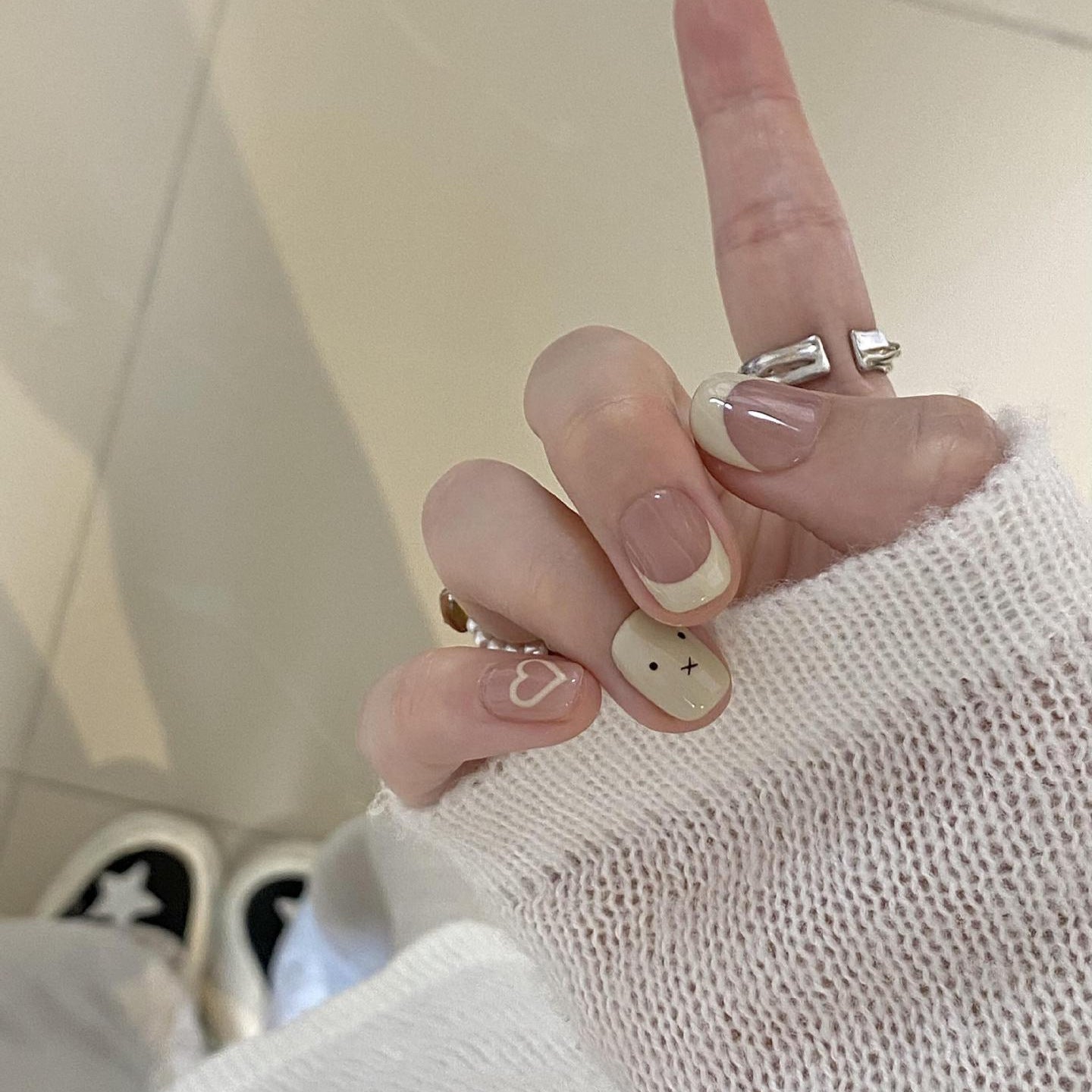 Kunstnagelset mit Kreativem Tier- und Herzdesign Brehn