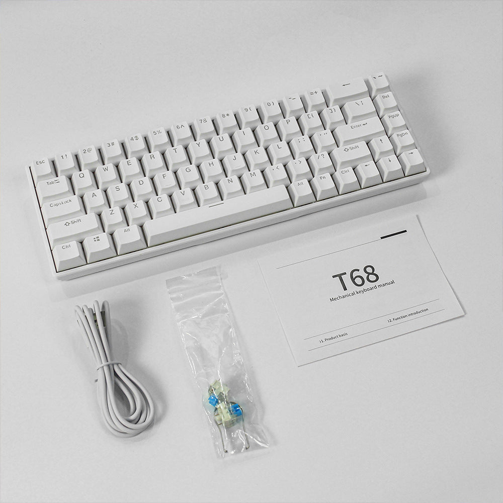 Kompakte RGB mechanische Tastatur mit anpassbaren Tasten Brehn
