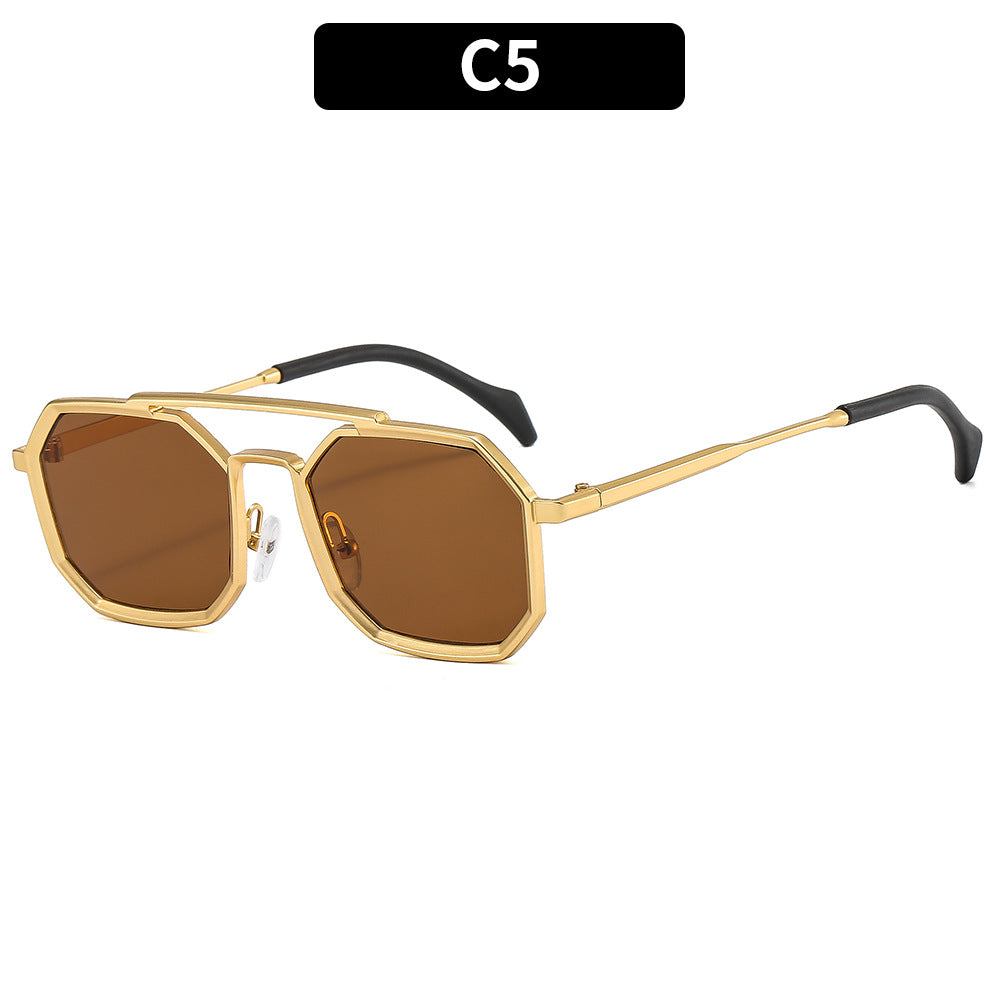 Einzigartige achteckige Rahmen Sonnenbrille