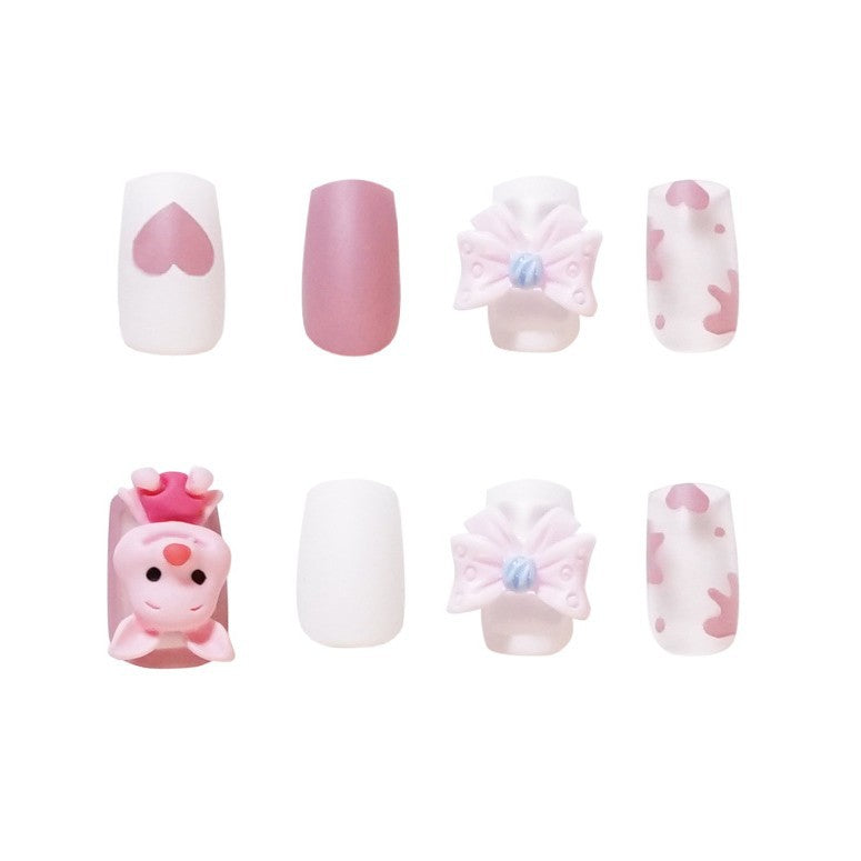 Künstliche Nagelkunst mit verspieltem Tier-Design Brehn