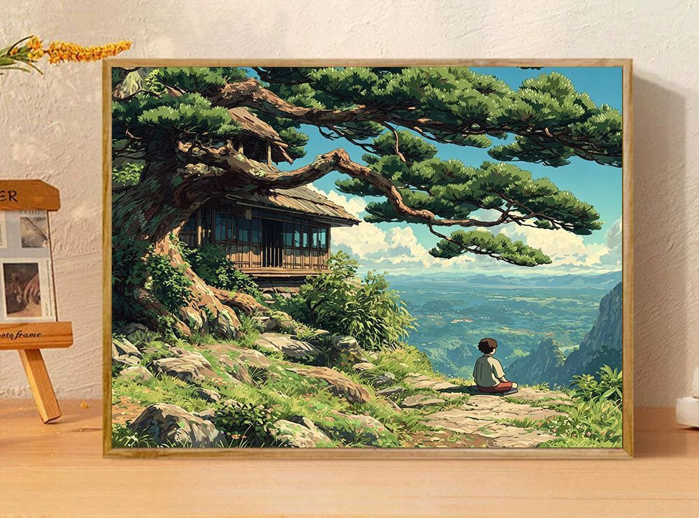 Verspielte Fantasieillustration Leinwandkunst Brehn