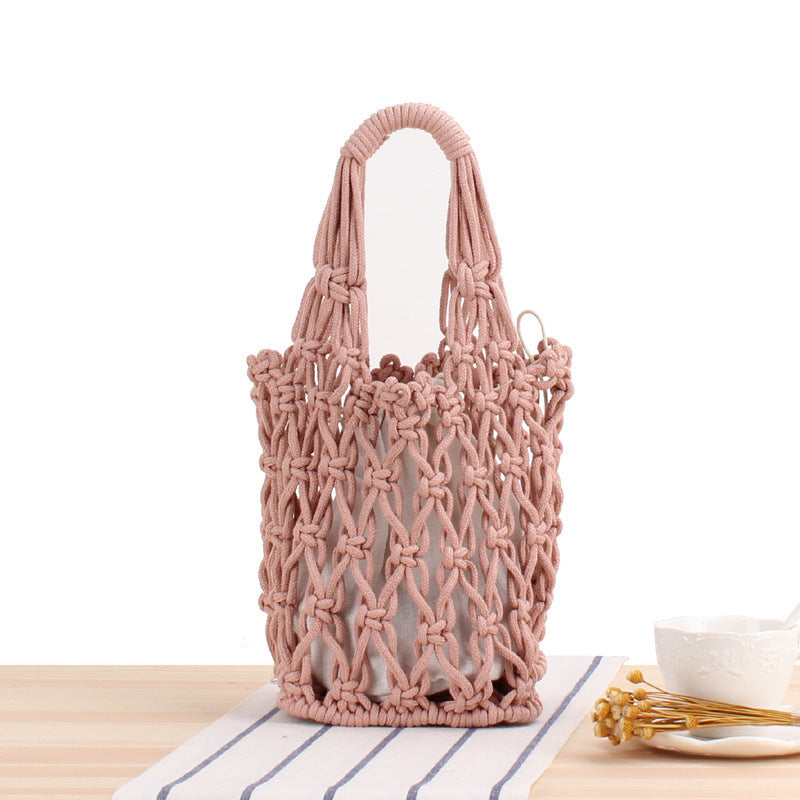 Handgeknüpfte Netztasche Brehn