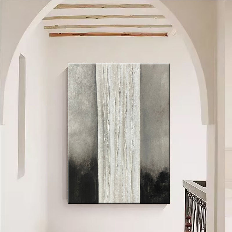 Texturiertes abstraktes Relief-Leinwandkunstwerk