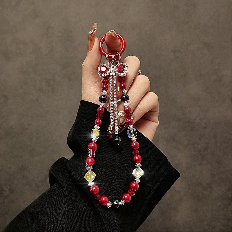 Elegante Multi-String Perlen Schlüsselanhänger Brehn
