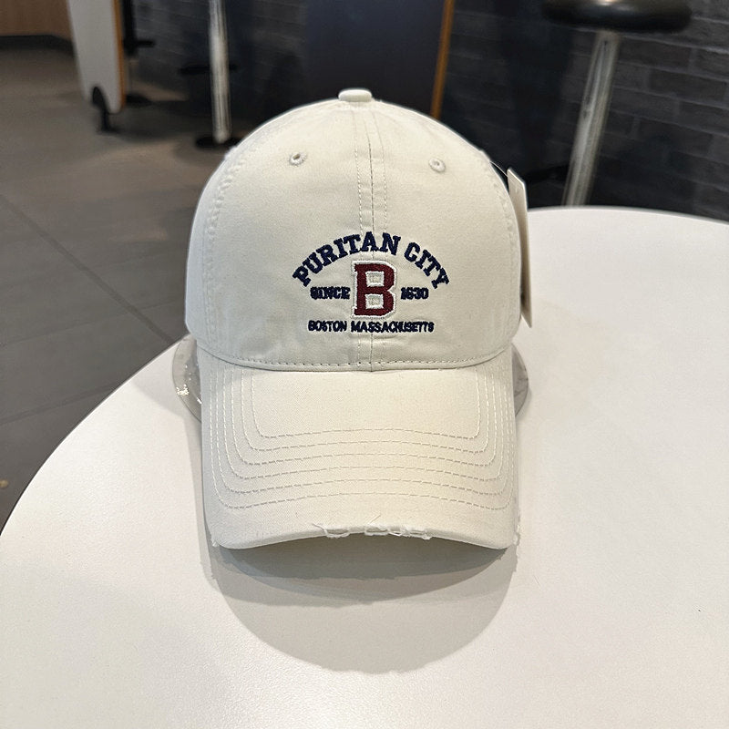 Herren Vintage-inspirierte bestickte Baseballmütze Brehn