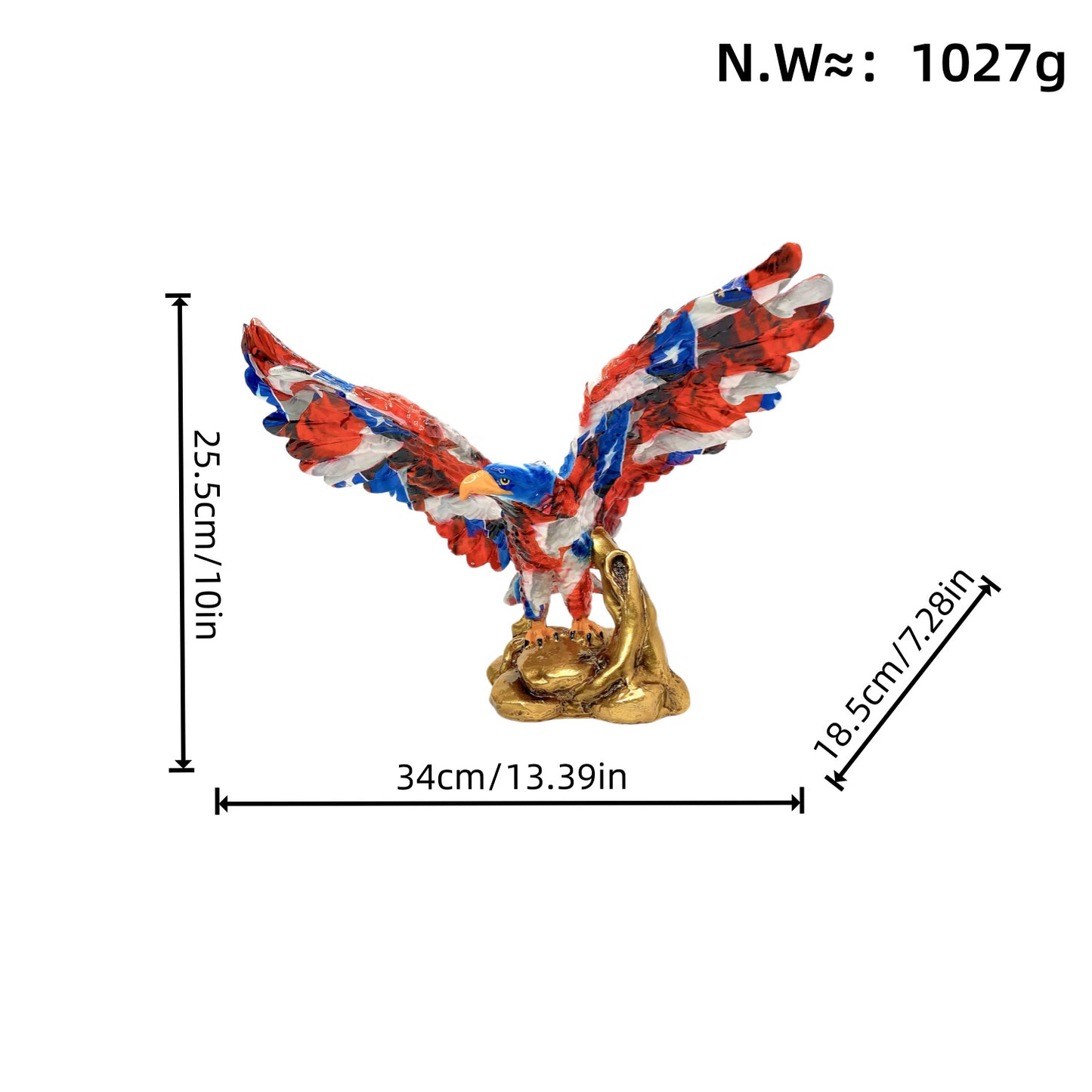 Kunstvolle Adler Skulptur Brehn