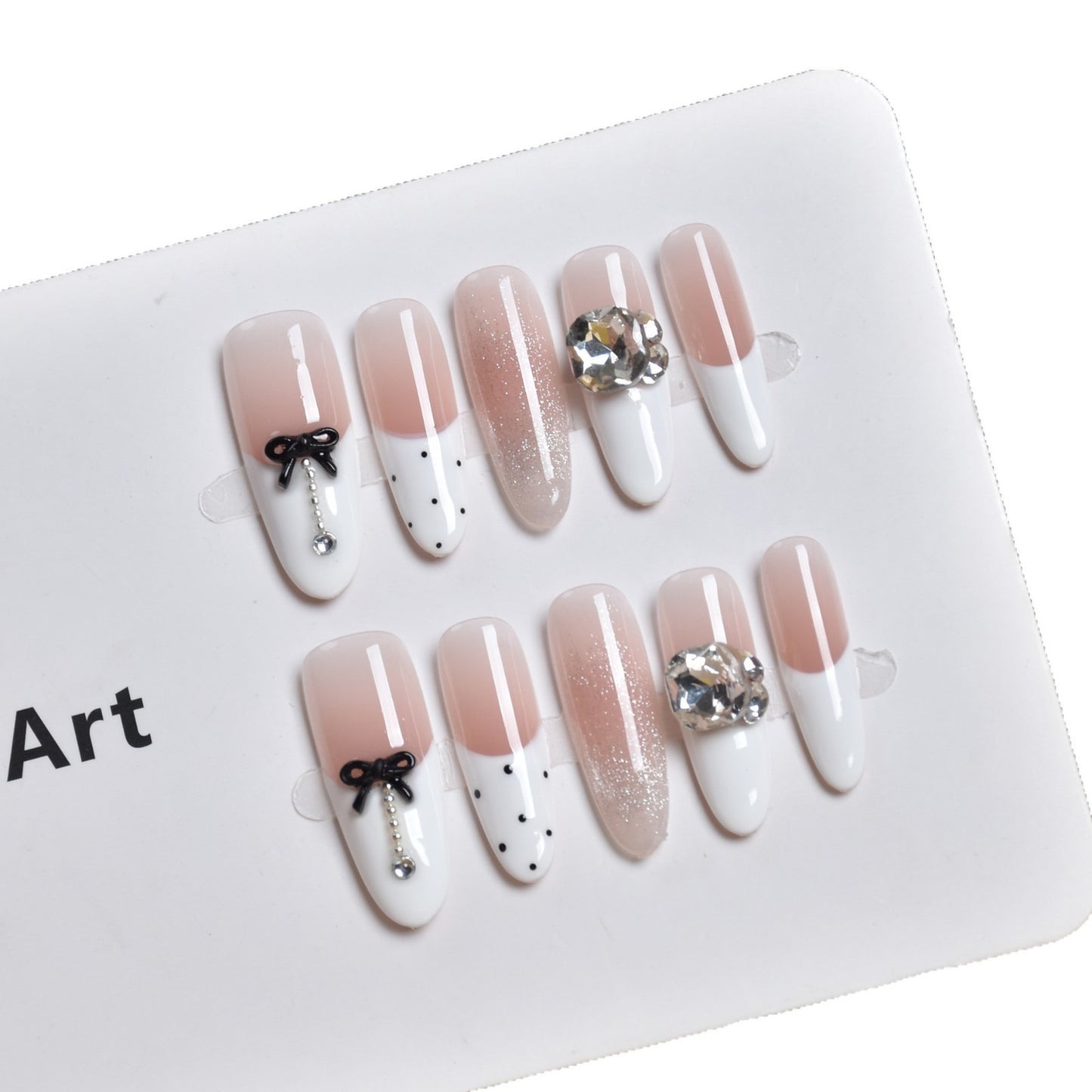 Elegante lange Stiletto Press-On Nagelverlängerungen Brehn