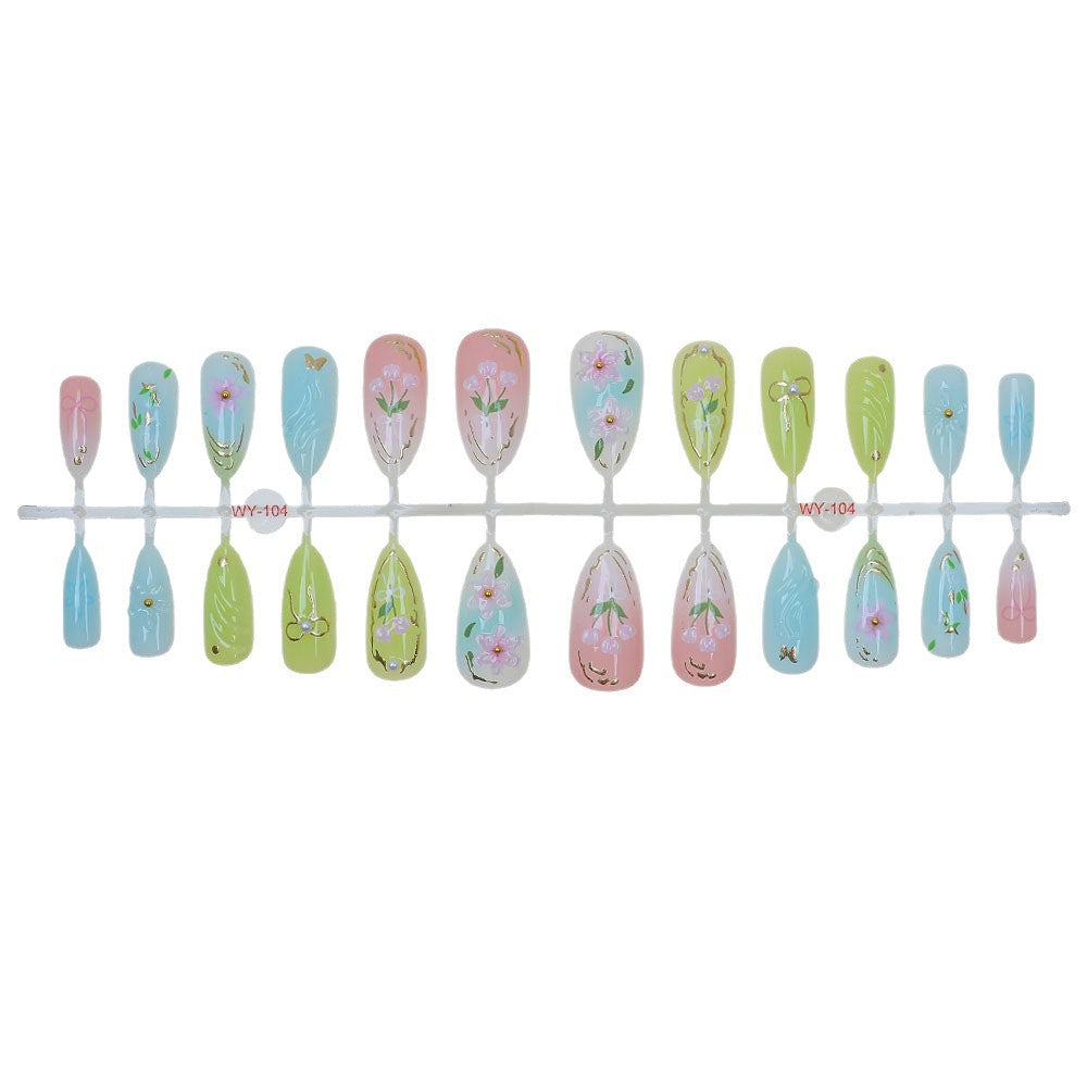 Künstlerisches Floral Nageldesign Kit Brehn