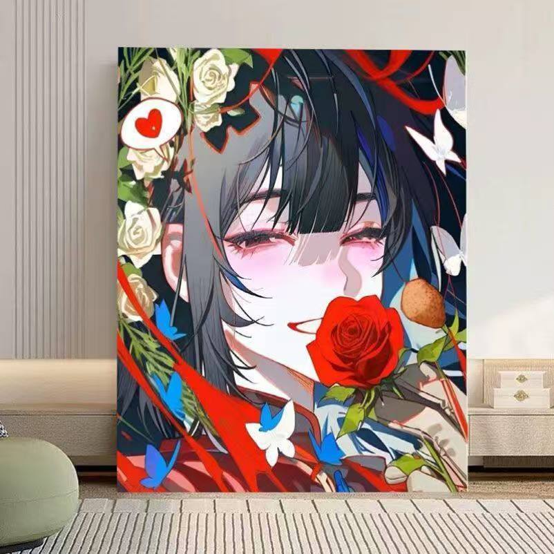 Künstlerischer Anime-inspirierter Wandkunstdruck Brehn