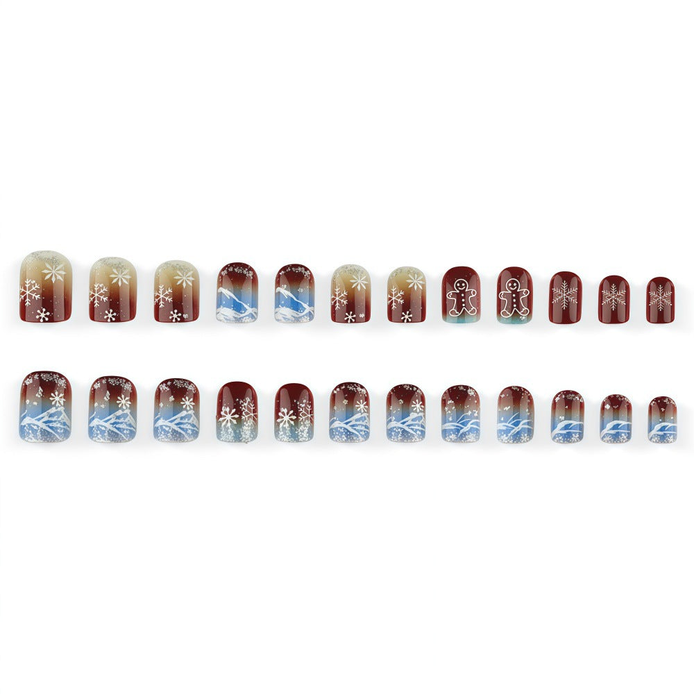 Dekorative Winter-Nagelkunst Brehn