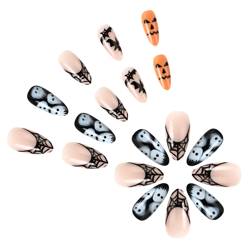 Halloween-Themen Künstlerische Press-On Nagelset Brehn
