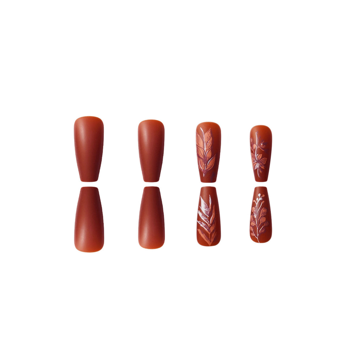 Künstlerische von der Natur inspirierte Nagelkunst Brehn